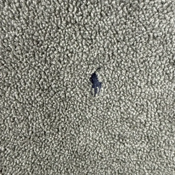 Vintage Polo Ralph Lauren Jacket Mens Large Gray Polartec Fleece Bomber Full Zip - Picture 9 of 15